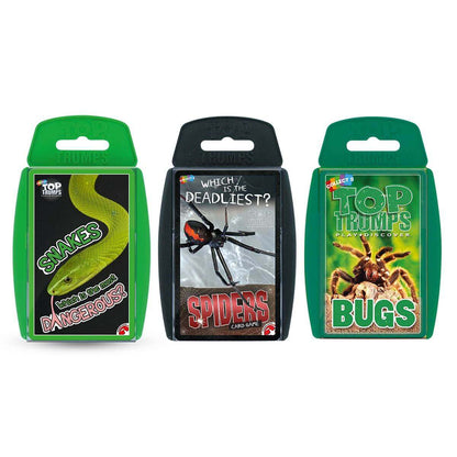 Creepy Crawlies Top Trumps 3 Pack Card Game Bundle - Bộ 3 Gói Bài Thẻ Sinh Vật Đáng Sợ - Winning Moves - Hình ảnh sản phẩm