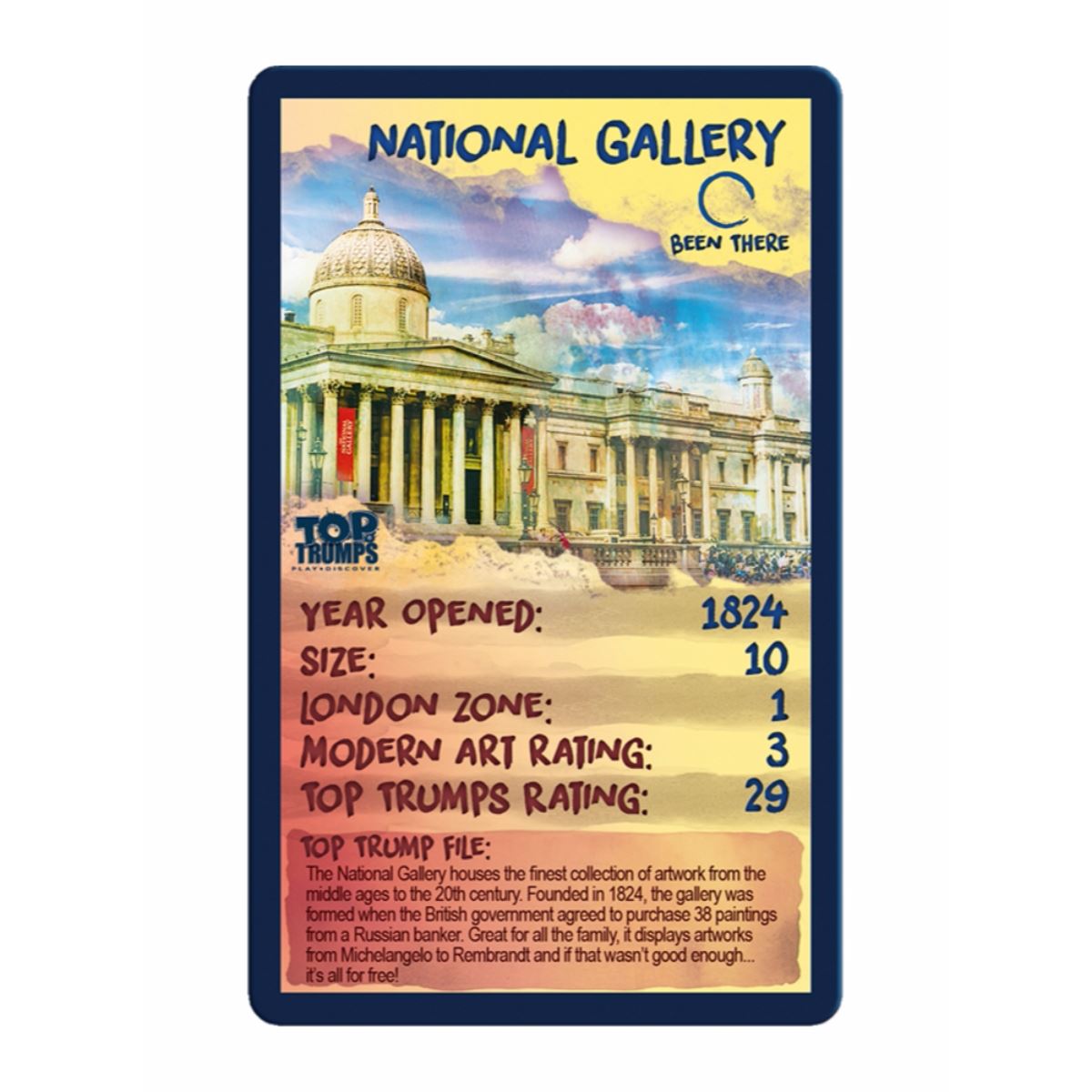 Top London Galleries Top Trumps Card Game - Trò chơi thẻ bài giáo dục nghệ thuật - Winning Moves - Hình ảnh bổ sung 4