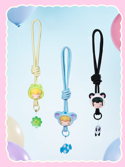 Rolife Baby Nanci Fluffy Party Phone Chain - Dây đeo điện thoại bông xù Blind Box - Rolife PZC05