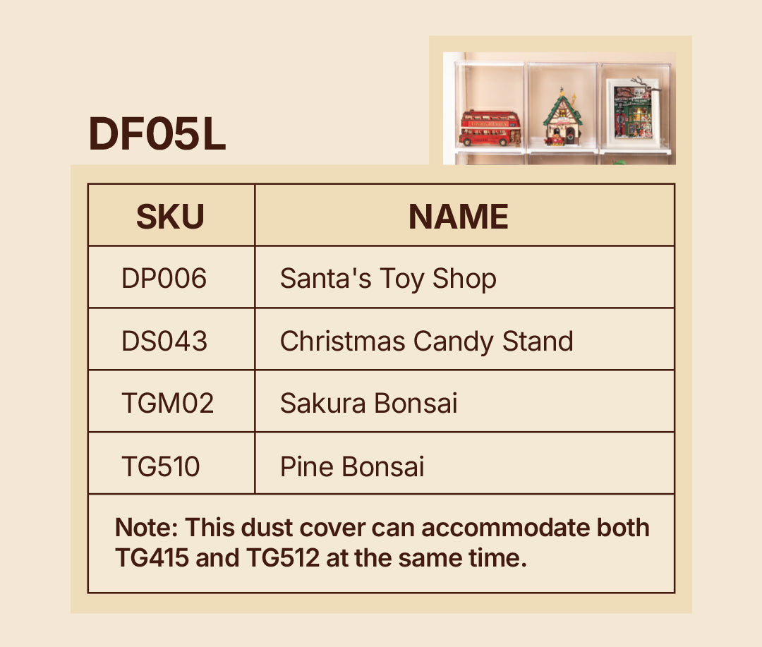 Rolife Acrylic Protection Cover – Portrait Size L - Hộp mica trưng bày mô hình - Rolife DF06L