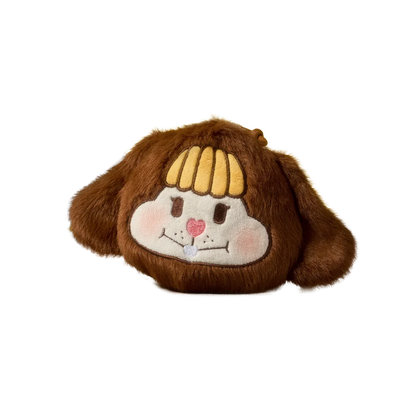LITTLE BUNS CHOCOLATE BUNNY PLUSH MIRROR CHARM