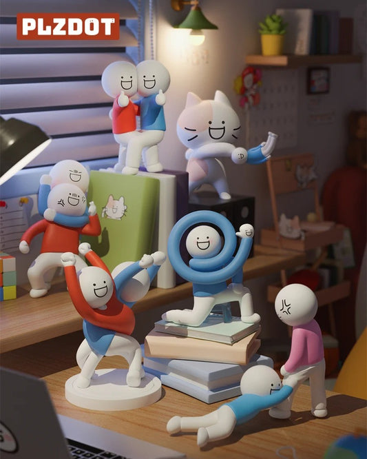 PLZDOT Xiaolan And His Friends Abstract Series - Mô Hình Blind Box Chính Hãng PLZDOT