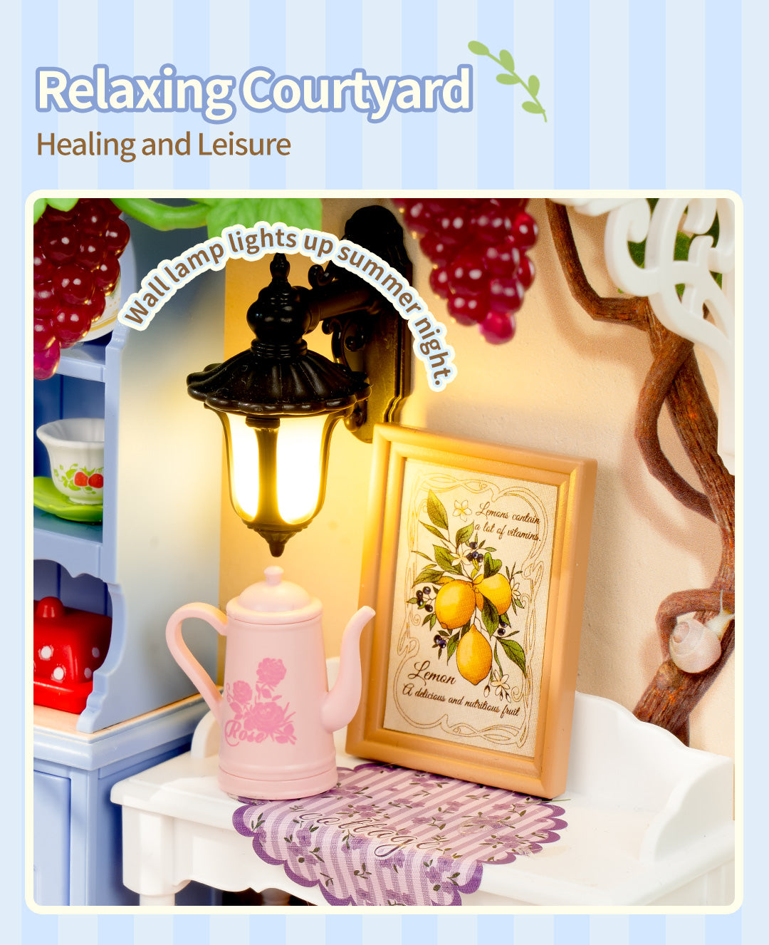 Rolife Midsummer Dream Yard DIY Miniature House DW025 - Mô hình nhà búp bê lắp ráp - Rolife DW025