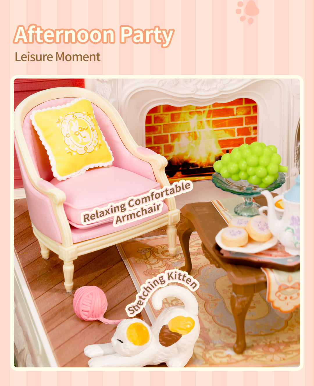 Rolife Holiday Tea Time DIY Miniature House DW023 - Nhà Mô Hình Mini DIY Tự Lắp Ráp - Rolife