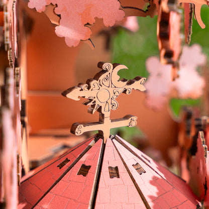 Rolife Sakura Tree House DIY 3D Puzzle TGS04 - Mô hình gỗ 3D lắp ráp - Rolife