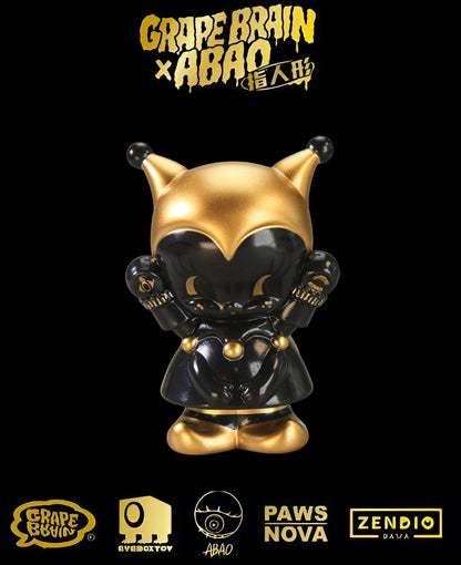 GRAPE BRAIN x ABAO BLACK AND GOLD BLINDBOX - Mô Hình Art Toy Sưu Tầm Chính Hãng - Grape Brain - Hình ảnh bổ sung 5