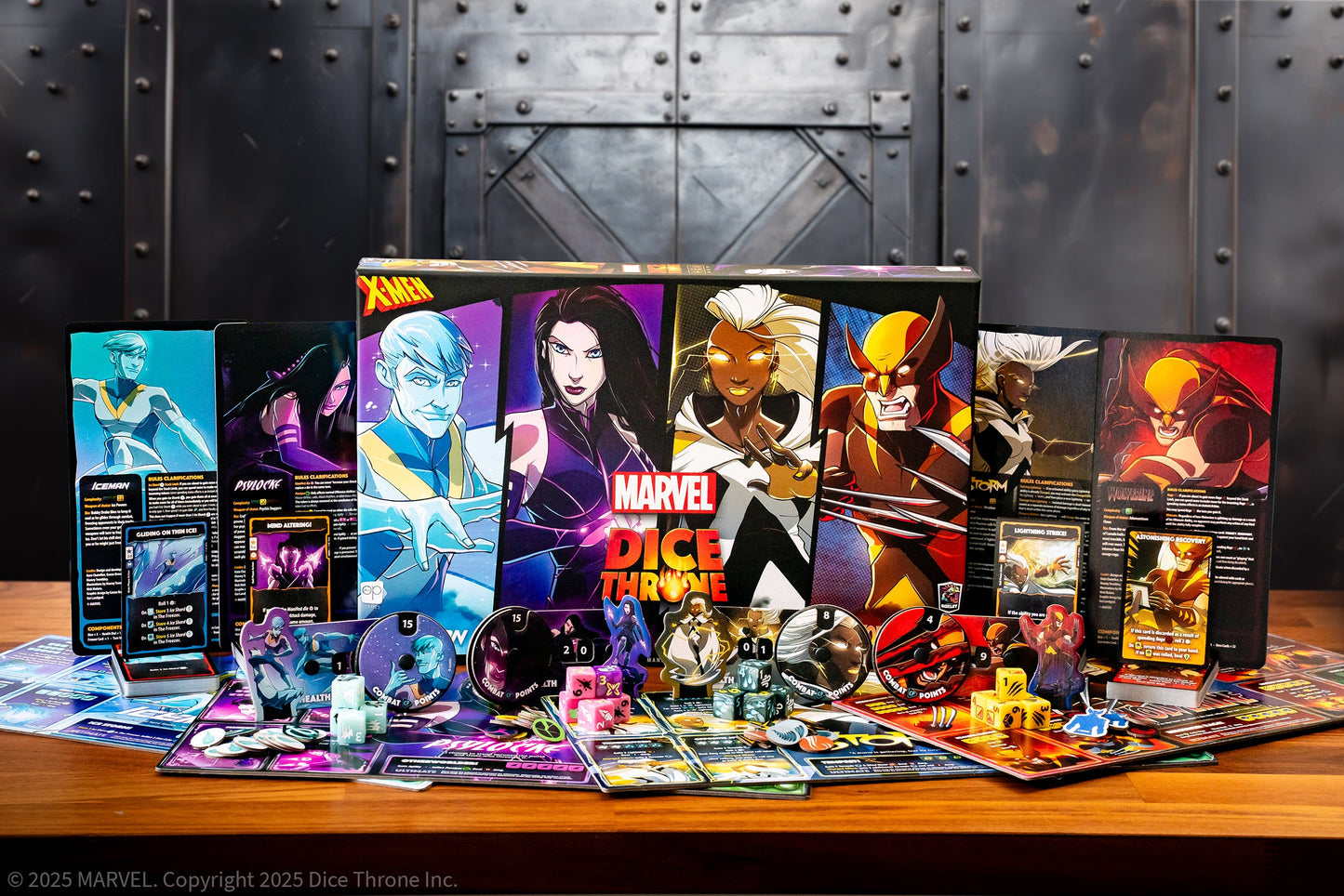 Marvel X-Men Dice Throne Box 1 (Iceman, Psylocke, Storm, Wolverine) - Board Game Chiến Thuật - The Op Games