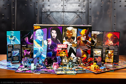 Marvel X-Men Dice Throne Box 1 (Iceman, Psylocke, Storm, Wolverine) - Board Game Chiến Thuật - The Op Games