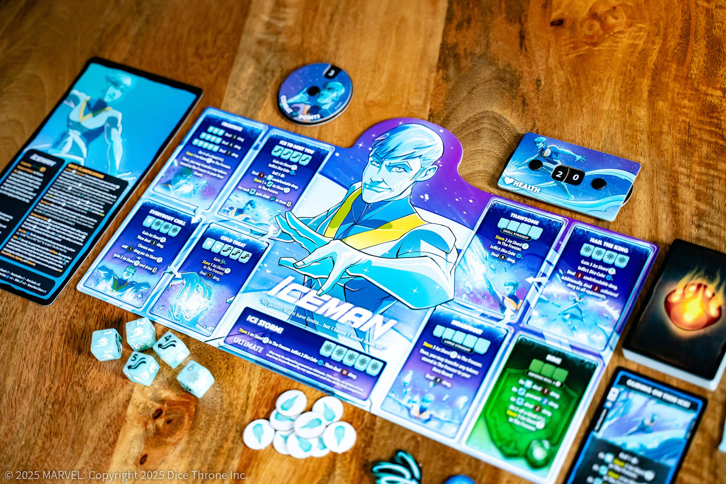 Marvel X-Men Dice Throne Box 1 (Iceman, Psylocke, Storm, Wolverine) - Board Game Chiến Thuật - The Op Games