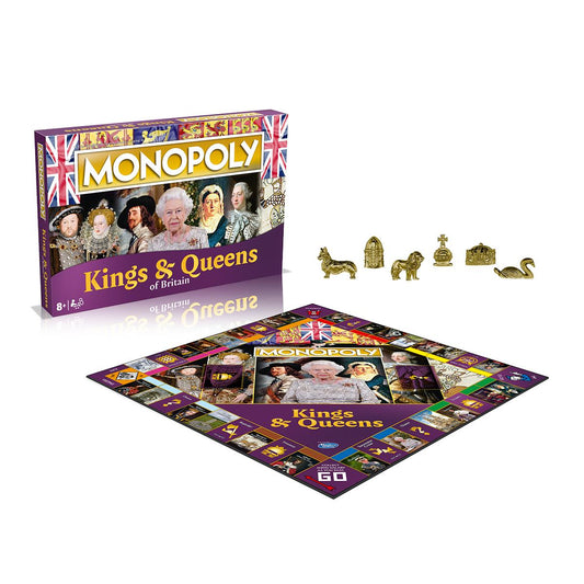 Kings and Queens Monopoly Board Game - Cờ Tỷ Phú Chủ Đề Lịch Sử Hoàng Gia Anh - Winning Moves - Hình ảnh chi tiết 2