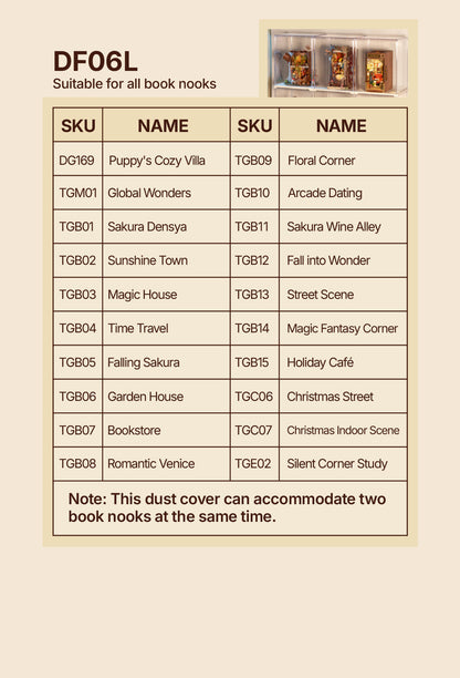 Rolife Acrylic Display Box Landscape Size S DF04L - Hộp trưng bày Acrylic chống bụi - Rolife