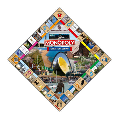 Folkestone Monopoly Board Game - Trò Chơi Cờ Tỷ Phú Phiên Bản Đặc Biệt - Winning Moves