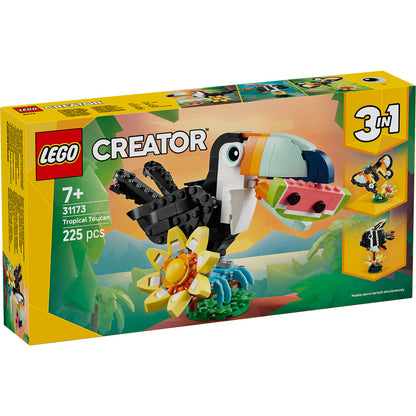 LEGO® Creator 3-in-1 Wild Animals: Tropical Toucan - Đồ chơi lắp ráp 3 trong 1 - LEGO 31173 - Hình ảnh sản phẩm