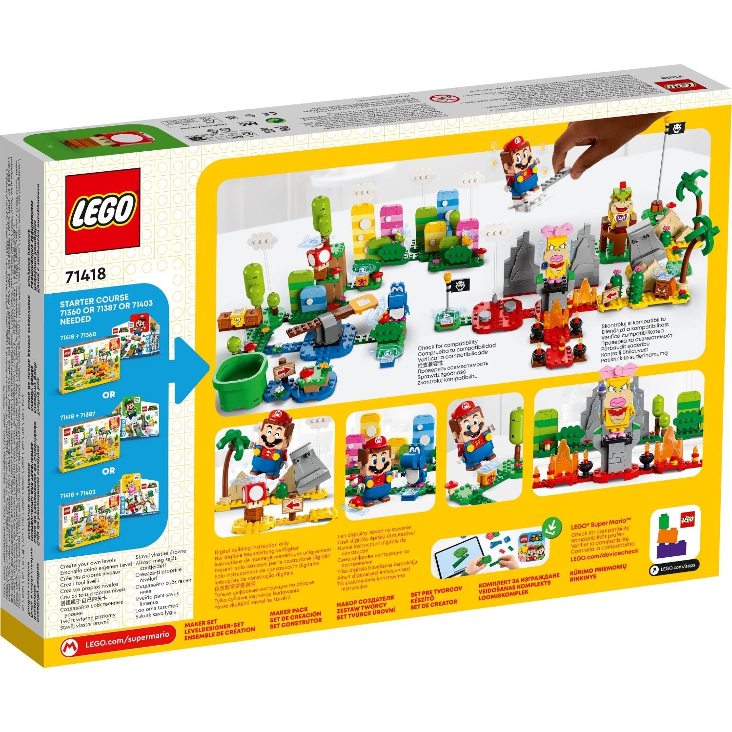 LEGO® Super Mario™ Creativity Toolbox Maker Set - Bộ Công Cụ Sáng Tạo 71418 - LEGO - Góc nhìn khác 3