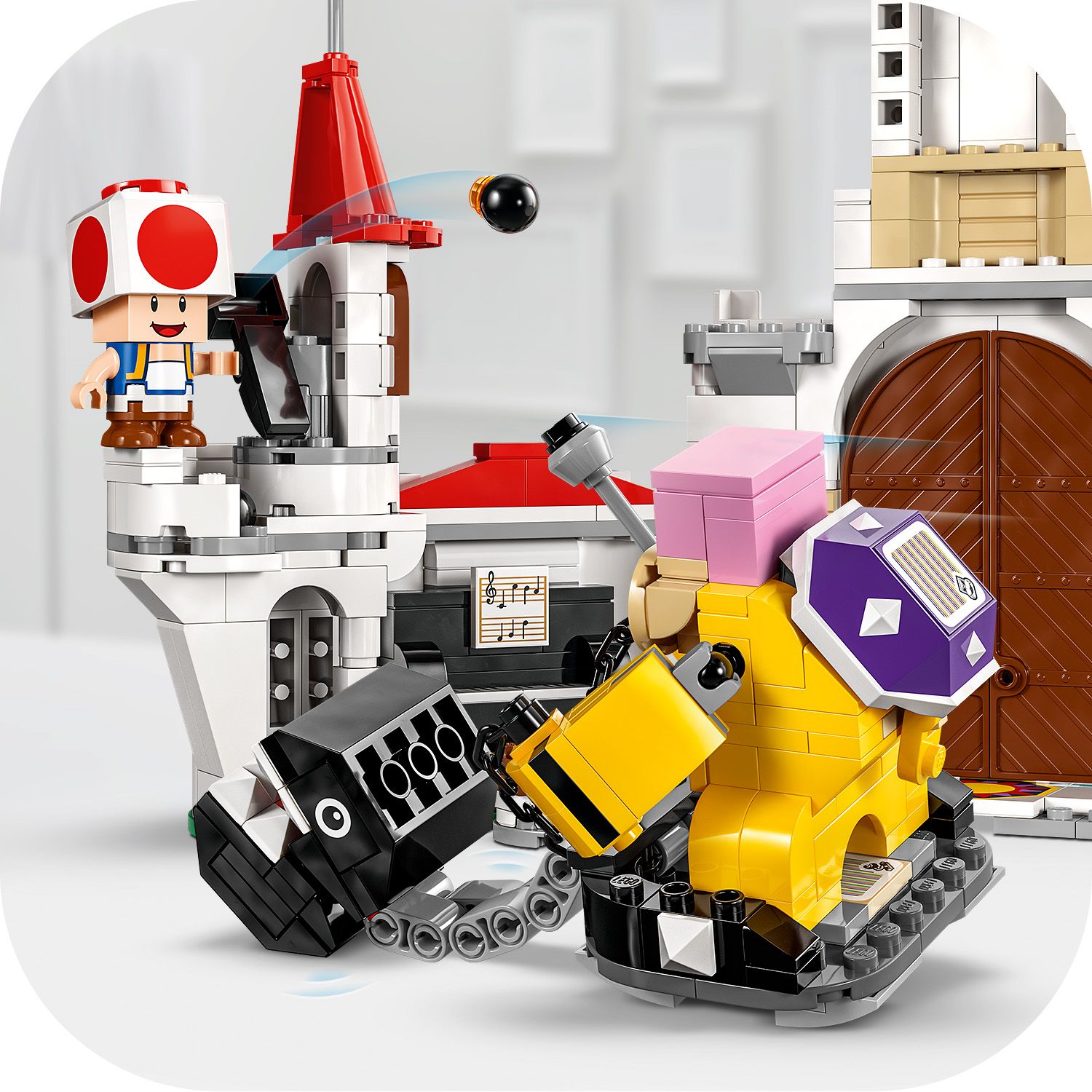 LEGO® Super Mario™ Battle with Roy at Peach’s Castle - Bộ đồ chơi lắp ráp Lâu đài của Công chúa Peach 71435 - LEGO LEGO - ảnh