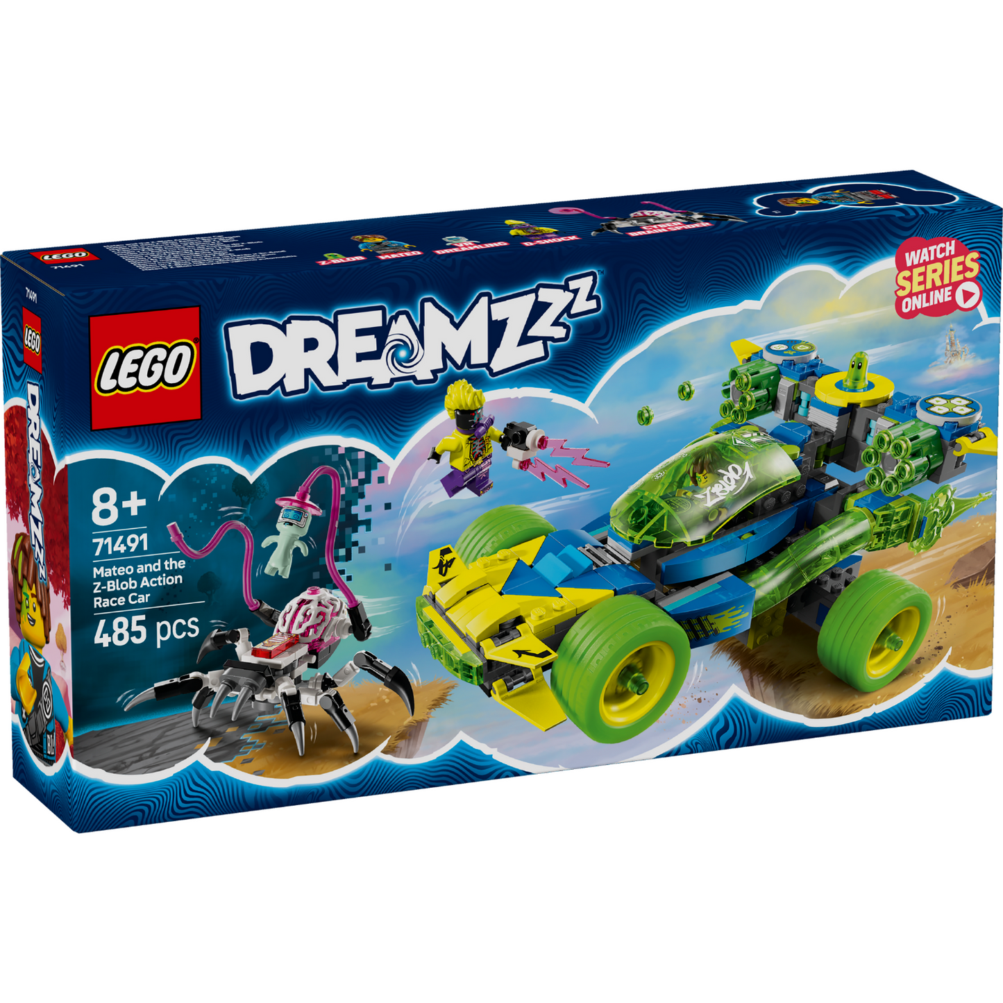 LEGO® DREAMZzz™ Mateo and the Z-Blob Action Race Car - Xe Đua Hành Động Lắp Ráp 2-trong-1 LEGO 71491 - Hình ảnh sản phẩm