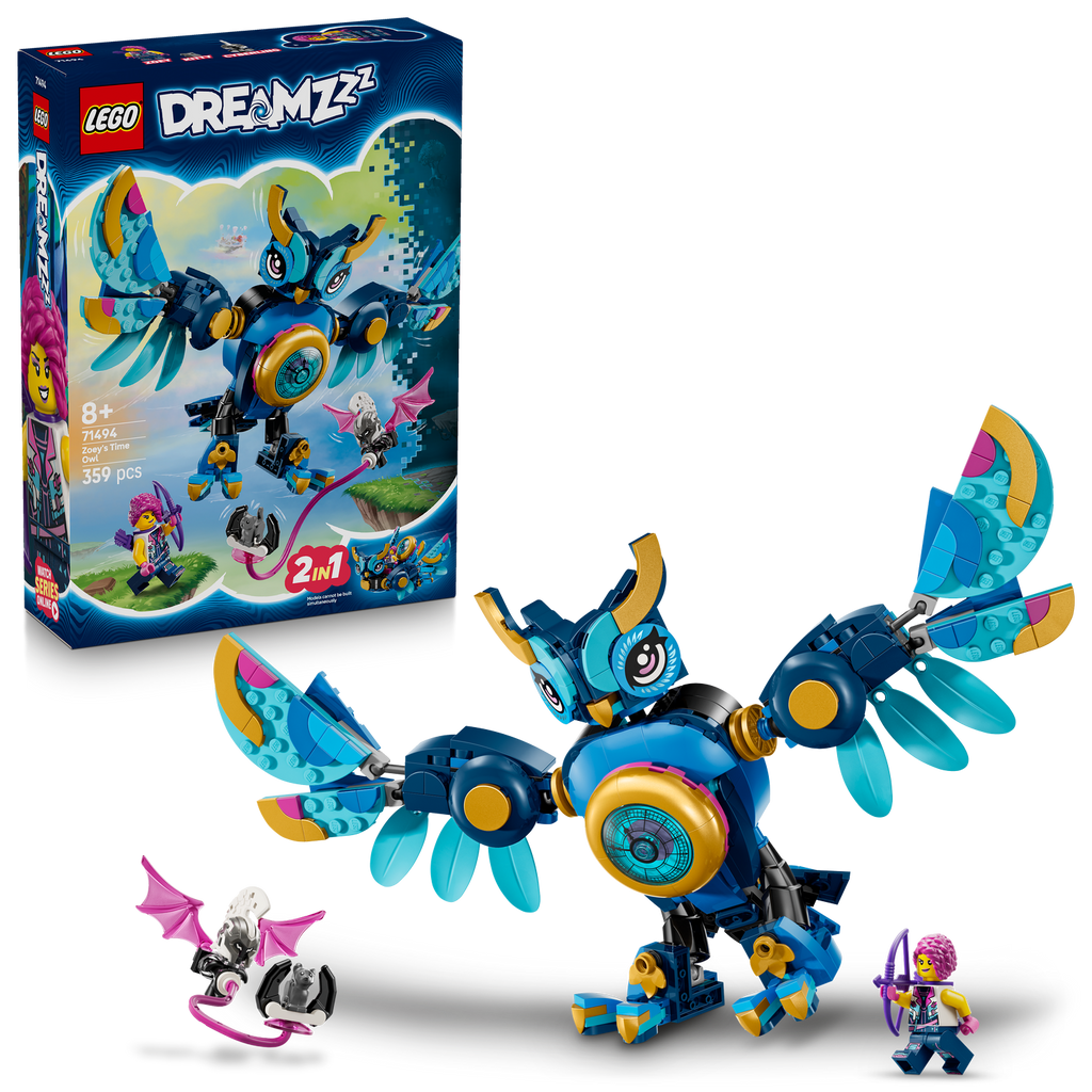 LEGO® DREAMZzz™ Zoey's Time Owl - Bộ Lắp Ráp Cú Thời Gian 2 Trong 1 - LEGO 71494 LEGO - ảnh 2 - LEGO Set