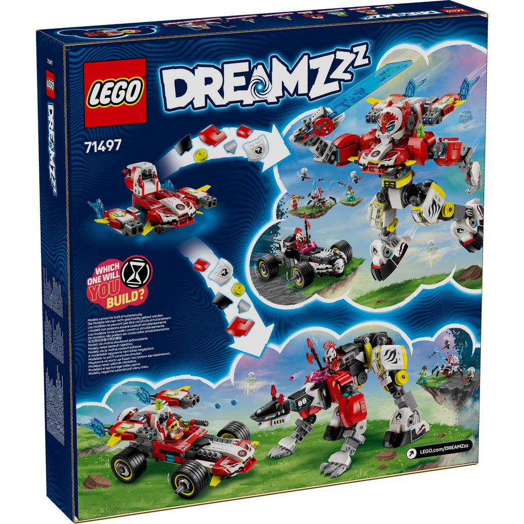 LEGO® DREAMZzz™ Cooper’s Tiger Mech & Zero’s Hot Rod Car 71497 - Bộ Lắp Ráp Robot Hổ Và Xe Đua Thần Tốc LEGO - ảnh 3 - Lego