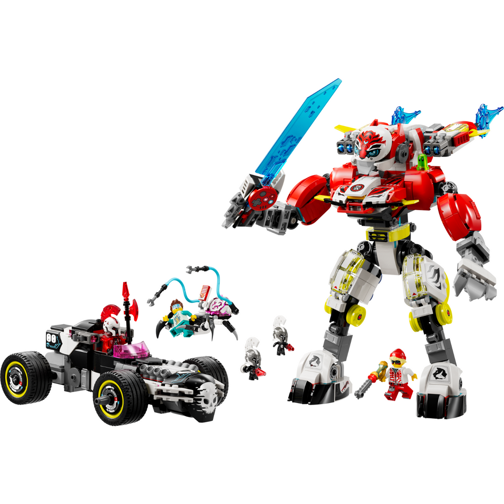 LEGO® DREAMZzz™ Cooper’s Tiger Mech & Zero’s Hot Rod Car 71497 - Bộ Lắp Ráp Robot Hổ Và Xe Đua Thần Tốc - Hình ảnh chi tiết 2