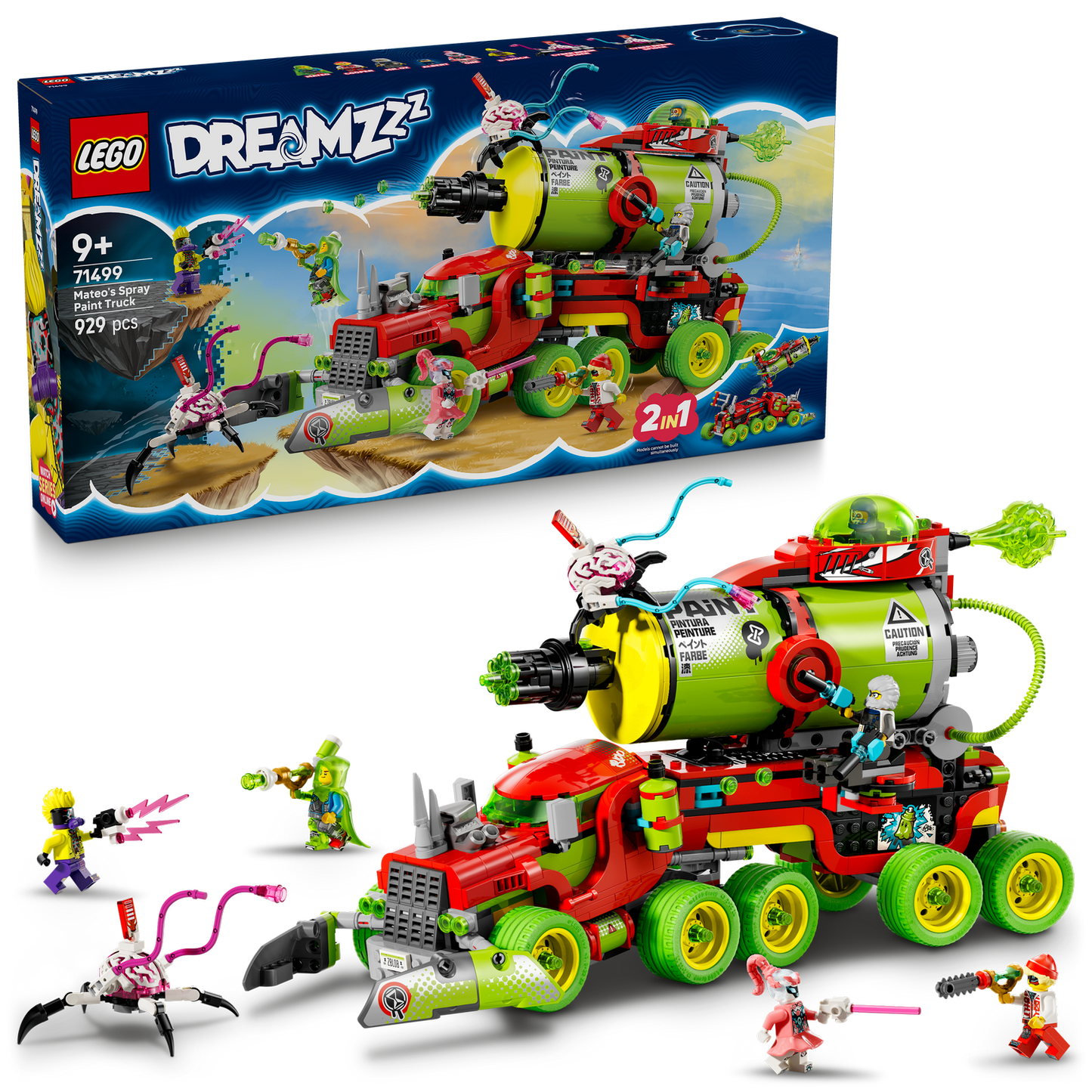 LEGO® DREAMZzz™ Mateo's Spray Paint Truck - Xe Tải Phun Sơn Lắp Ráp 2 Trong 1 - LEGO 71499 LEGO - ảnh 1 - Lego
