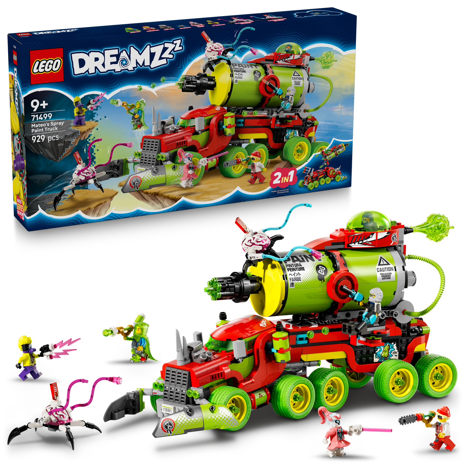 LEGO® DREAMZzz™ Mateo's Spray Paint Truck - Xe Tải Phun Sơn Lắp Ráp 2 Trong 1 - LEGO 71499 LEGO - ảnh 1 - Lego