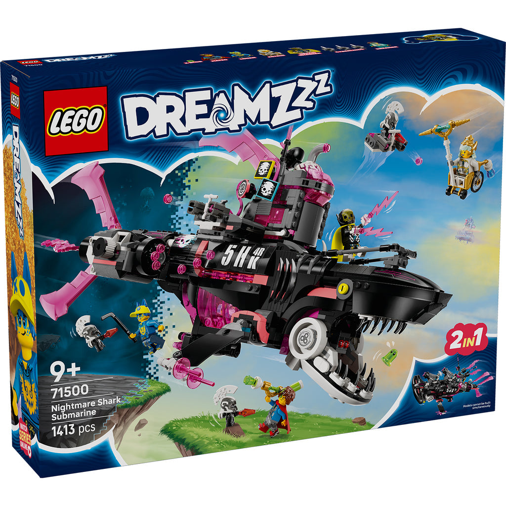 LEGO® DREAMZzz™ Nightmare Shark Submarine - Bộ Lắp Ráp Tàu Ngầm Cá Mập 2 Trong 1 (71500) - Hình ảnh sản phẩm