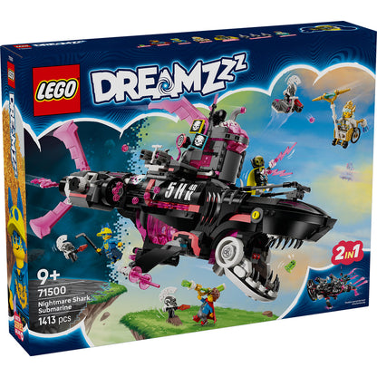 LEGO® DREAMZzz™ Nightmare Shark Submarine - Bộ Lắp Ráp Tàu Ngầm Cá Mập 2 Trong 1 (71500) - Hình ảnh sản phẩm