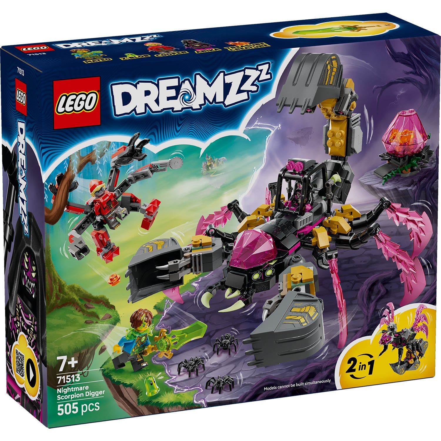 LEGO® DREAMZzz™ Nightmare Scorpion Digger - Bộ Lắp Ráp Máy Đào Bọ Cạp Ác Mộng (71513) - Hình ảnh sản phẩm