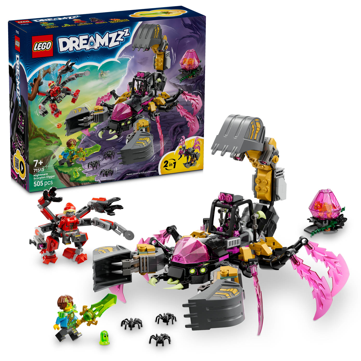 LEGO® DREAMZzz™ Nightmare Scorpion Digger - Bộ Lắp Ráp Máy Đào Bọ Cạp Ác Mộng (71513) LEGO - ảnh 1 - LEGO Sets