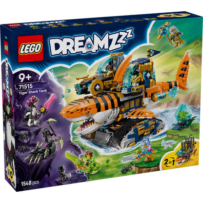 LEGO® DREAMZzz™ Tiger Shark Tank - Đồ chơi lắp ráp Xe tăng Cá mập Hổ 2 trong 1 - LEGO 71515 - Hình ảnh sản phẩm