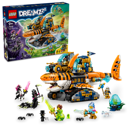 LEGO® DREAMZzz™ Tiger Shark Tank - Đồ chơi lắp ráp Xe tăng Cá mập Hổ 2 trong 1 - LEGO 71515 - Hình ảnh bổ sung 9