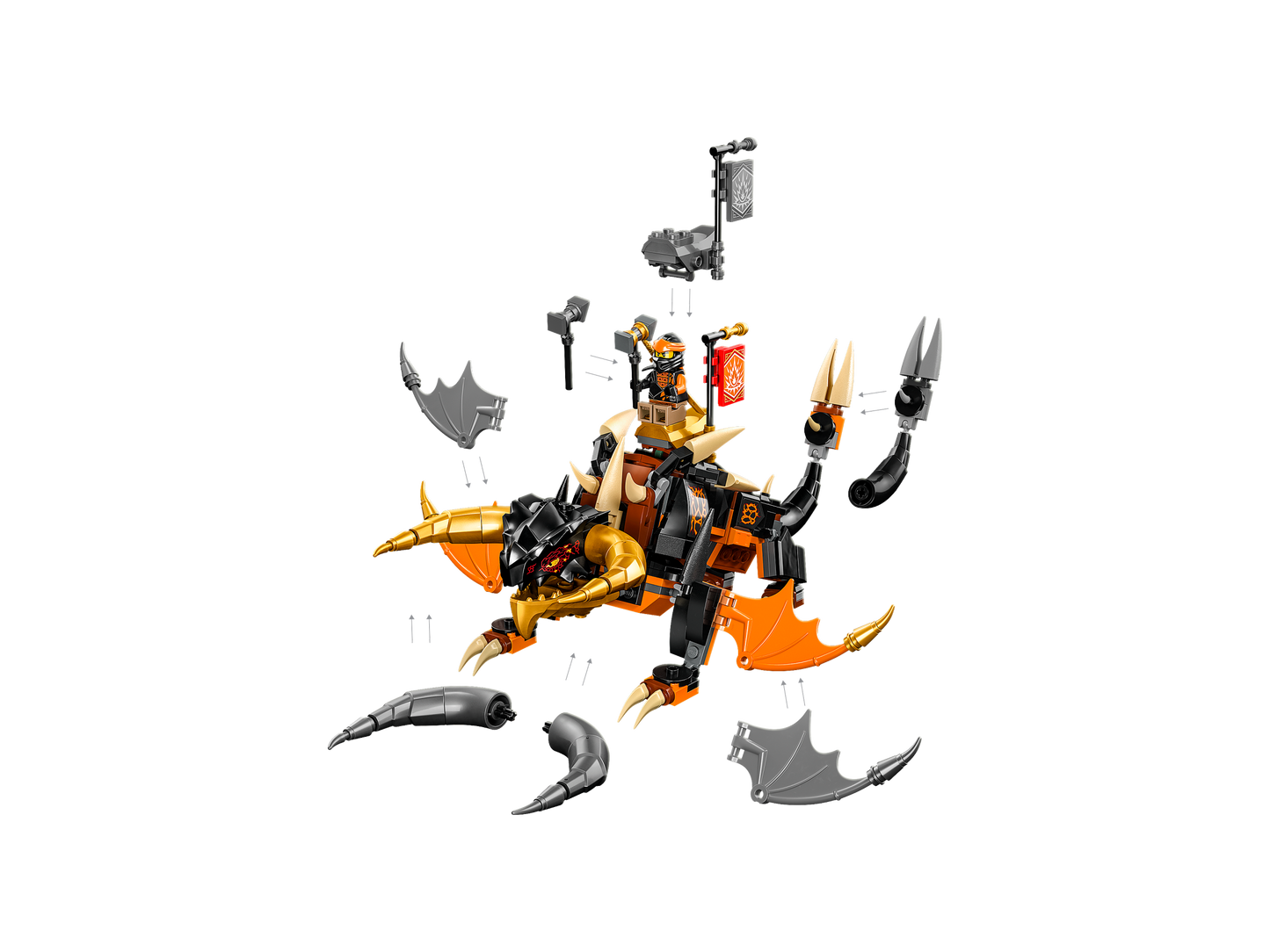 LEGO® NINJAGO® Cole’s Earth Dragon EVO - Mô hình Rồng Đất Của Cole (71782) - Hình ảnh bổ sung 8