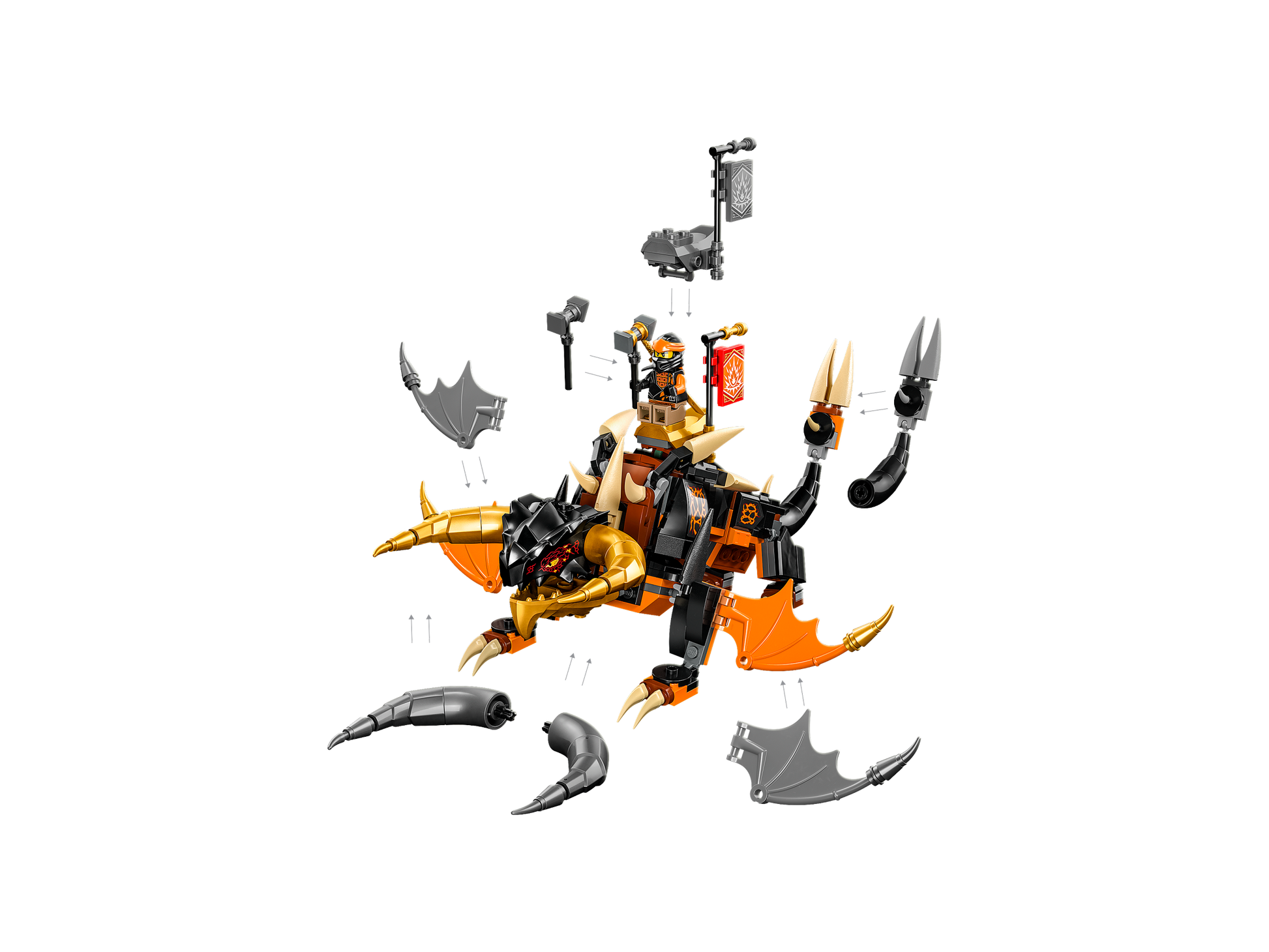 LEGO® NINJAGO® Cole’s Earth Dragon EVO - Mô hình Rồng Đất Của Cole (71782) - Hình ảnh bổ sung 8