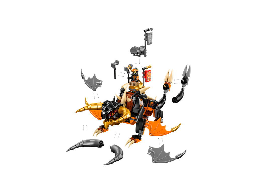 LEGO® NINJAGO® Cole’s Earth Dragon EVO - Mô hình Rồng Đất Của Cole (71782) - Hình ảnh chi tiết 2