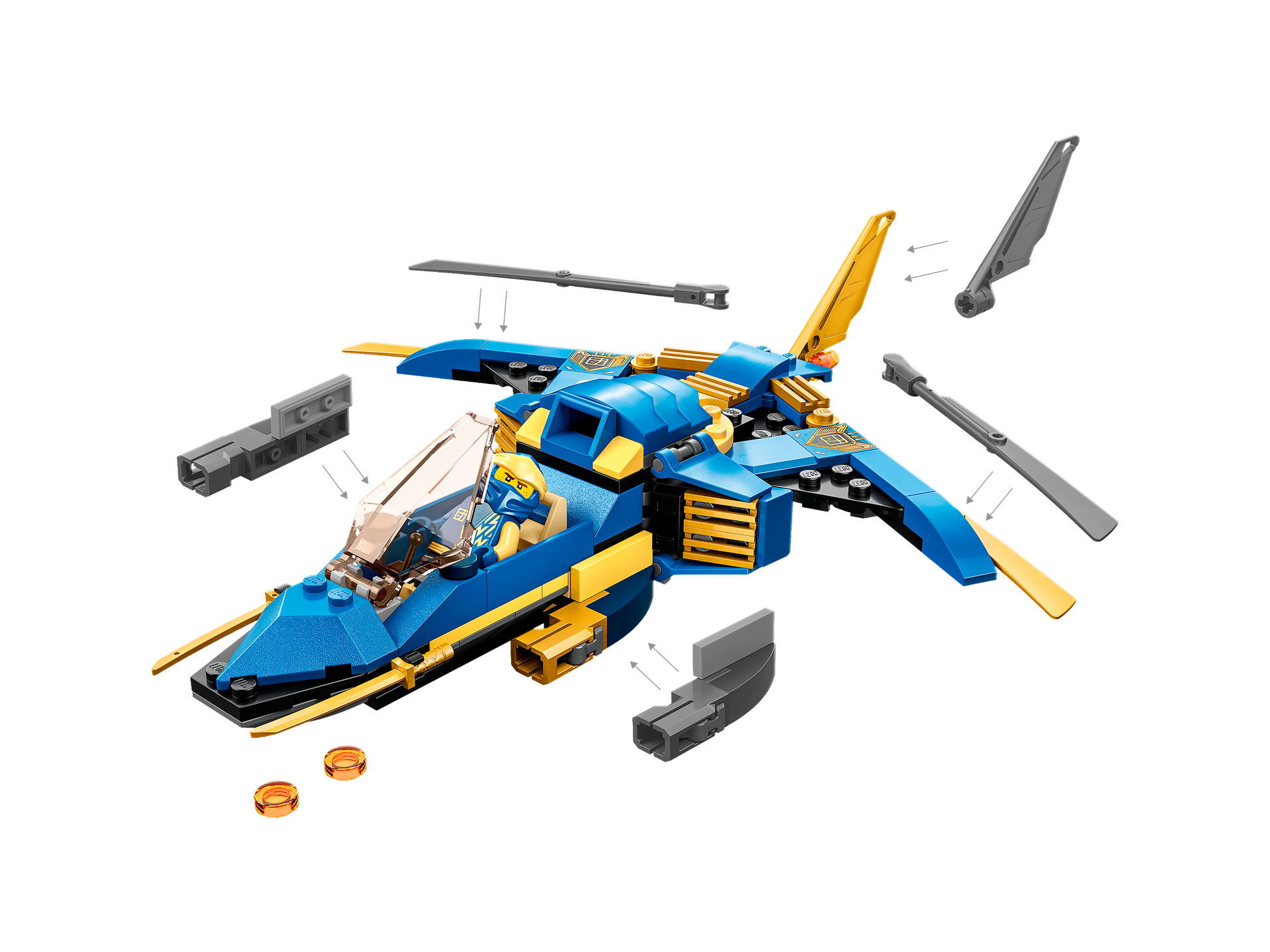 LEGO® NINJAGO® Jay’s Lightning Jet EVO - Máy Bay Phản Lực Tia Chớp - LEGO 71784 - Hình ảnh bổ sung 6