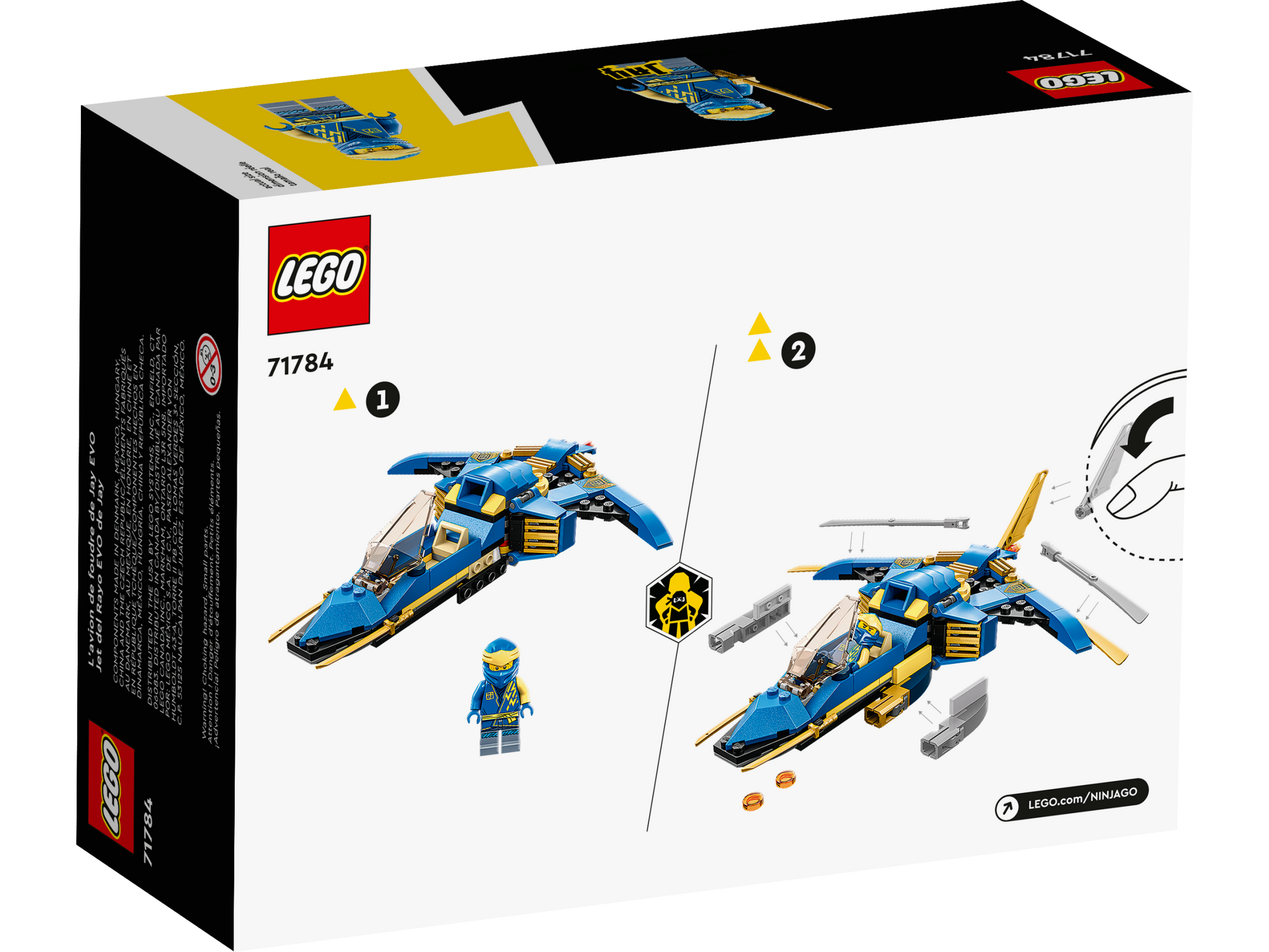 LEGO® NINJAGO® Jay’s Lightning Jet EVO - Máy Bay Phản Lực Tia Chớp - LEGO 71784 LEGO - Building Sets