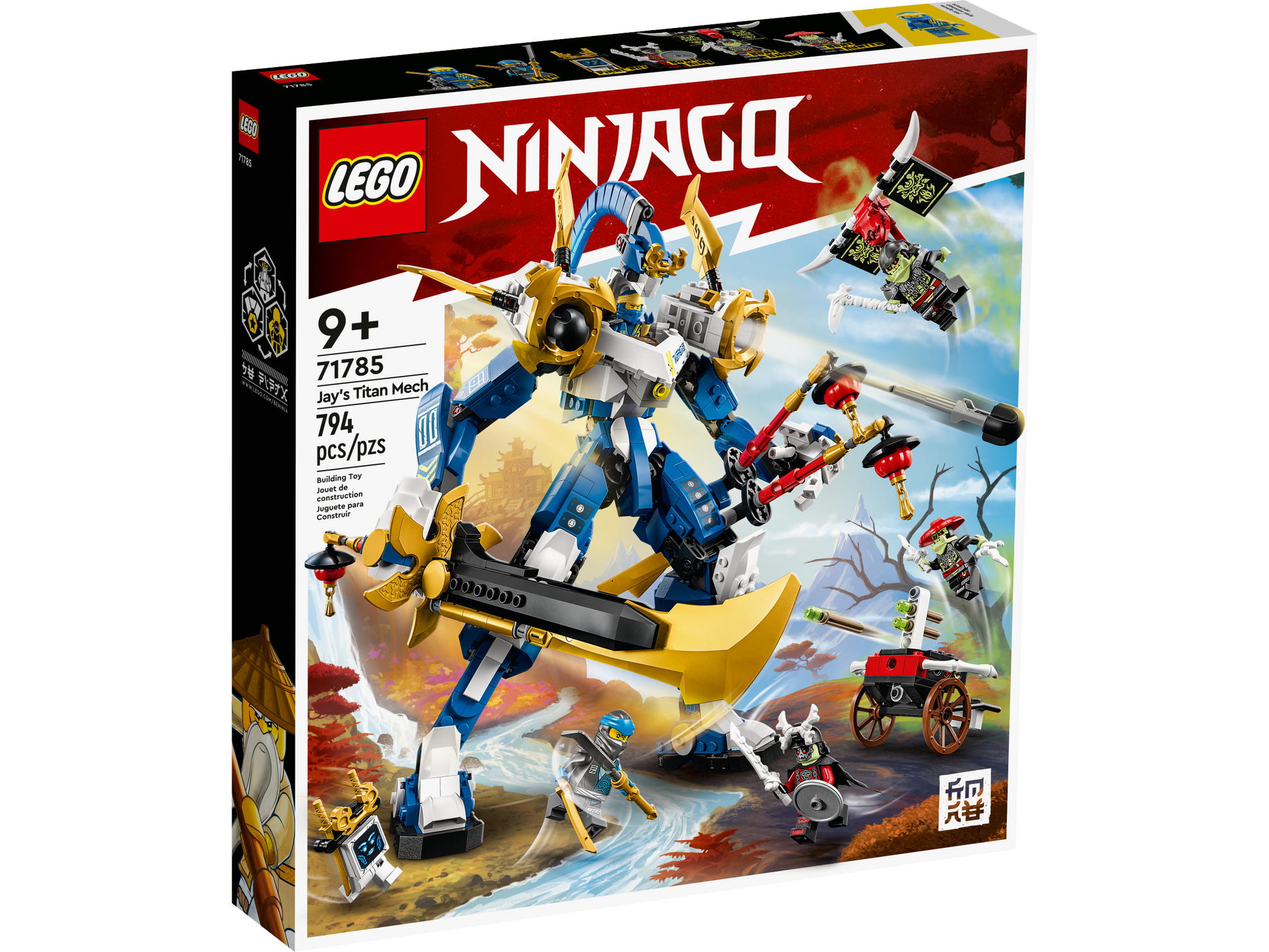 LEGO® NINJAGO® Jay’s Titan Mech - Bộ lắp ráp Robot Chiến thần Ninja Jay - LEGO 71785 - Hình ảnh sản phẩm
