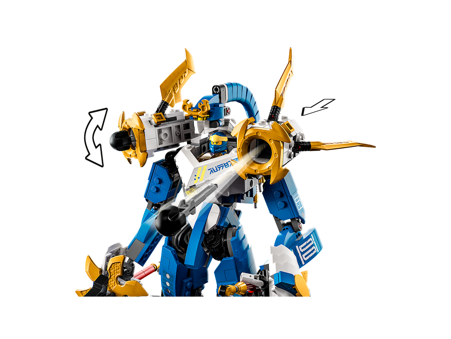 LEGO® NINJAGO® Jay’s Titan Mech - Bộ lắp ráp Robot Chiến thần Ninja Jay - LEGO 71785 - Hình ảnh chi tiết 2