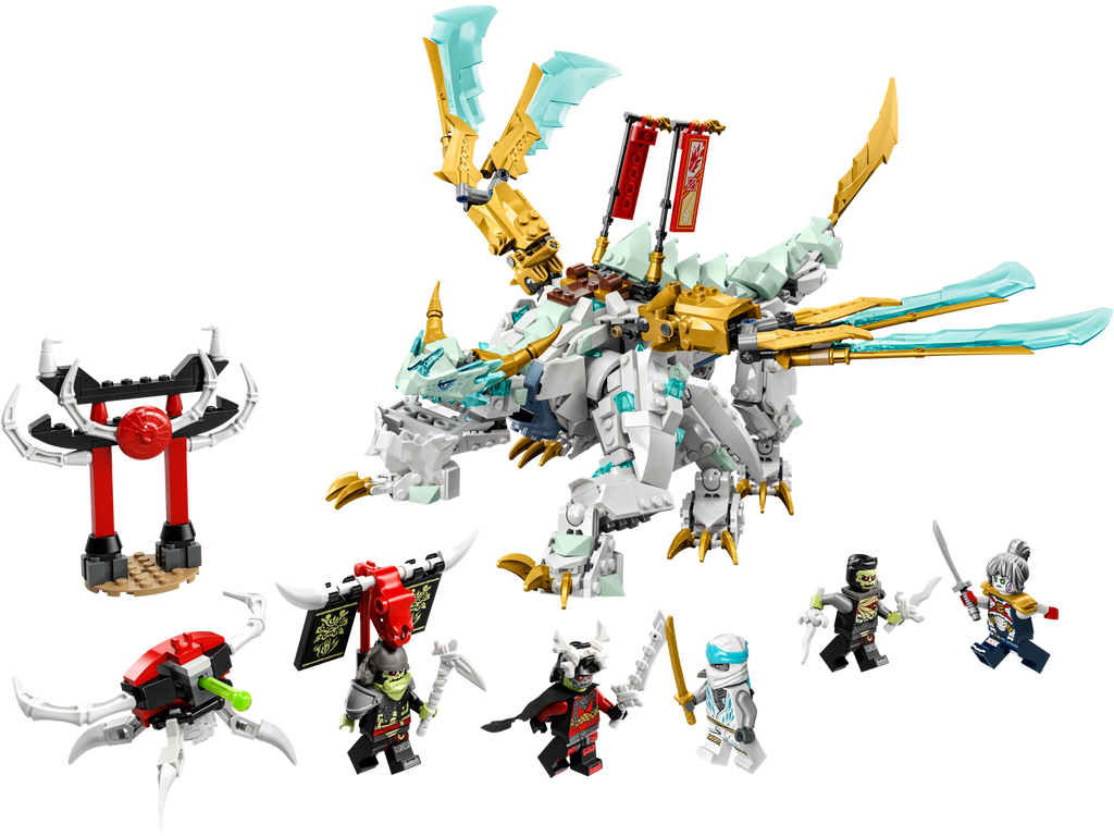 LEGO® NINJAGO® Zane’s Ice Dragon Creature - Bộ lắp ráp Rồng Băng 2 trong 1 - LEGO 71786 - Hình ảnh chi tiết 2