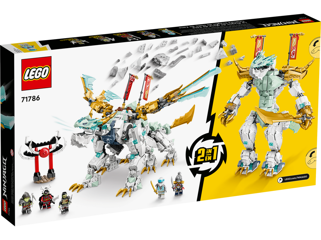 LEGO® NINJAGO® Zane’s Ice Dragon Creature - Bộ lắp ráp Rồng Băng 2 trong 1 - LEGO 71786 - Hình ảnh bổ sung 6