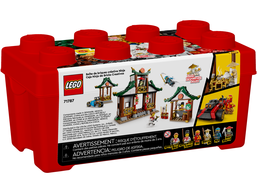 LEGO® NINJAGO® Creative Ninja Brick Box - Bộ Lắp Ráp Thùng Gạch Ninja Sáng Tạo - LEGO 71787