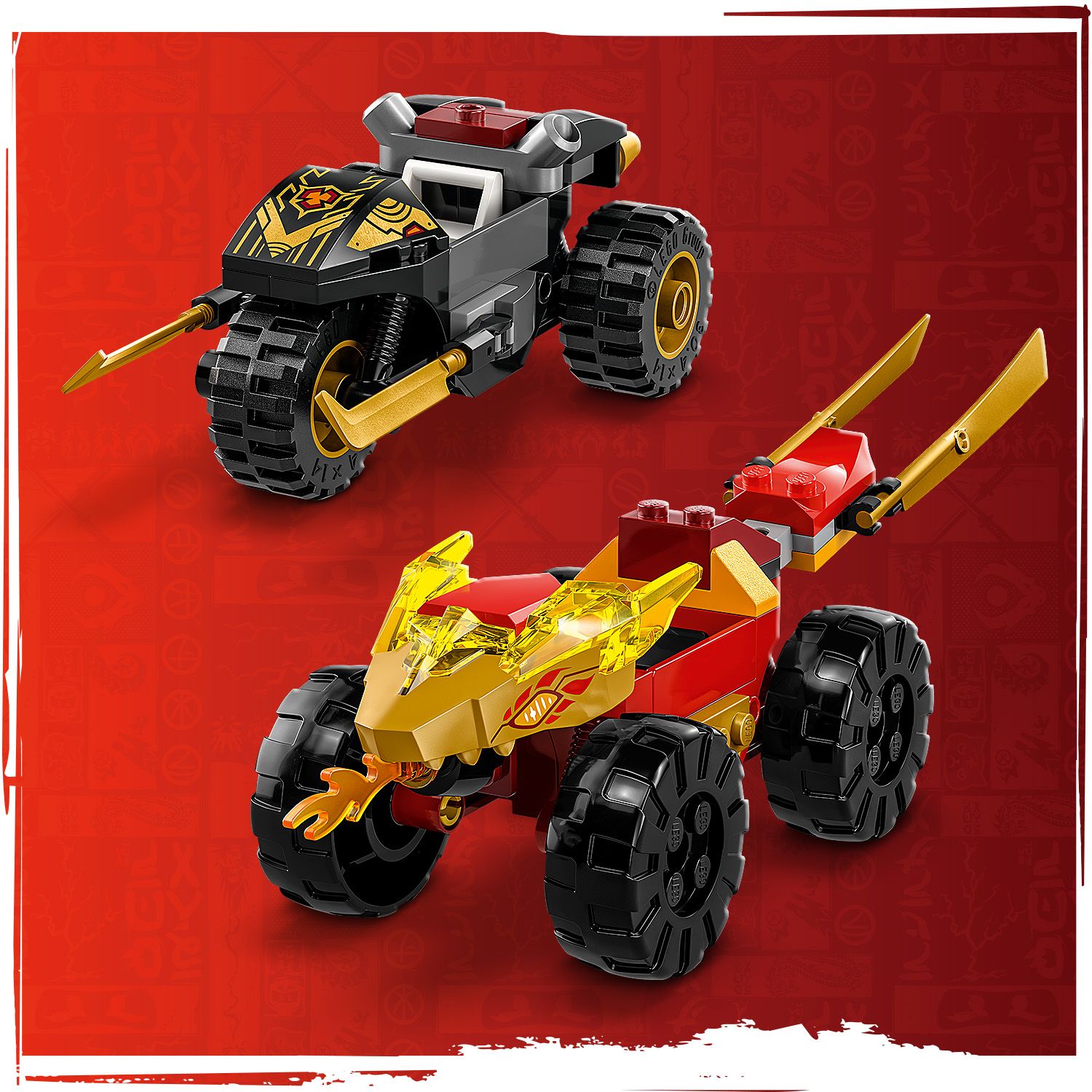 LEGO® NINJAGO® Kai and Ras’s Car and Bike Battle - Bộ Lắp Ráp Trận Chiến Xe Rồng Và Mô Tô 71789 - Hình ảnh bổ sung 7
