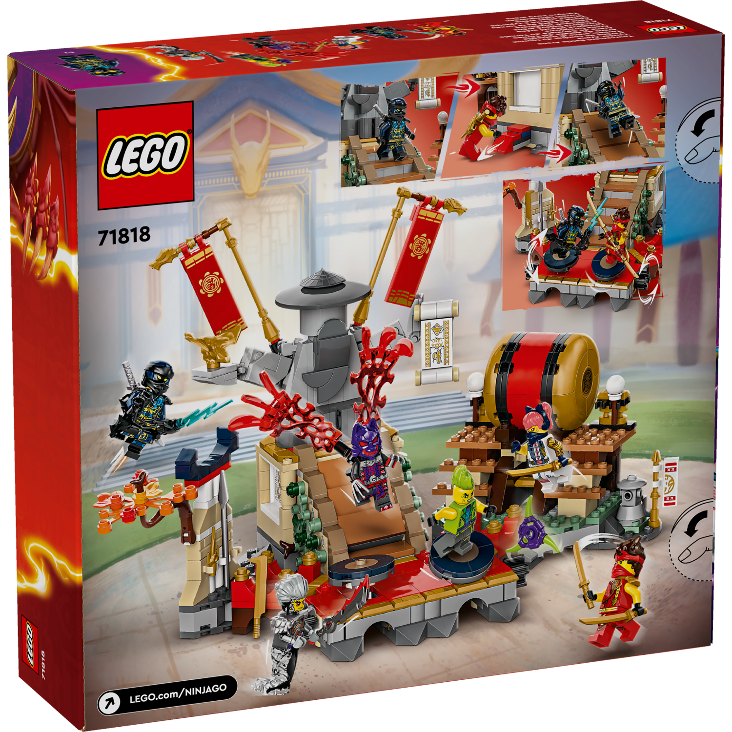 LEGO® NINJAGO® Tournament Battle Arena - Đồ Chơi Lắp Ráp Đấu Trường Chiến Đấu - LEGO 71818 LEGO - ảnh 2 - Đồ chơi lắp ráp