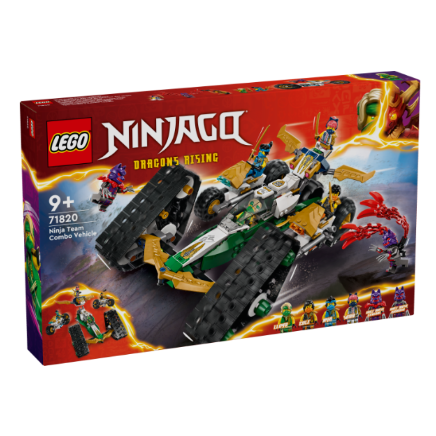 LEGO® NINJAGO® Ninja Team Combo Vehicle - Đồ Chơi Lắp Ráp Xe Kết Hợp Đội Ninja 71820 - LEGO - Hình ảnh sản phẩm