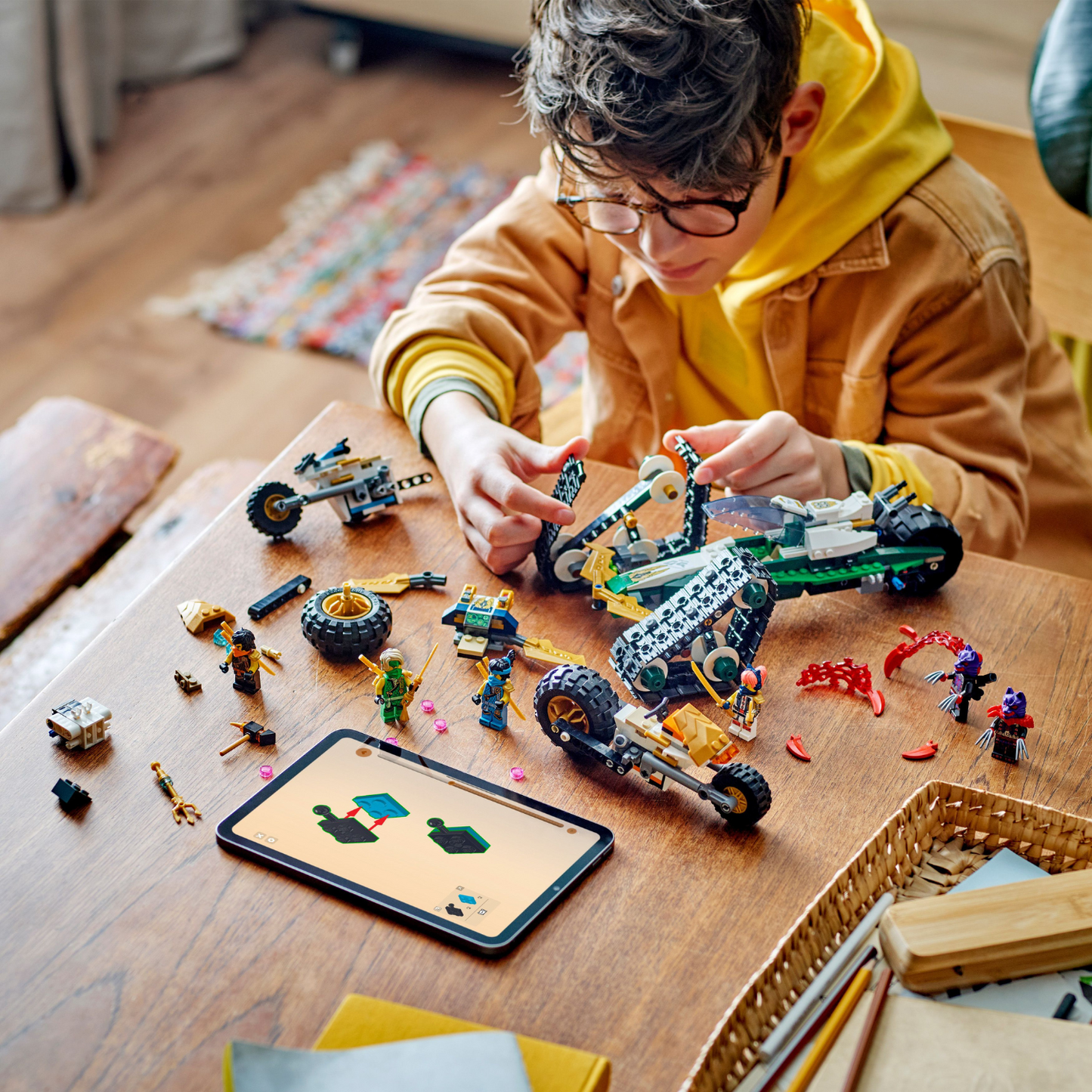 LEGO® NINJAGO® Ninja Team Combo Vehicle - Đồ Chơi Lắp Ráp Xe Kết Hợp Đội Ninja 71820 - LEGO - Góc nhìn khác 3