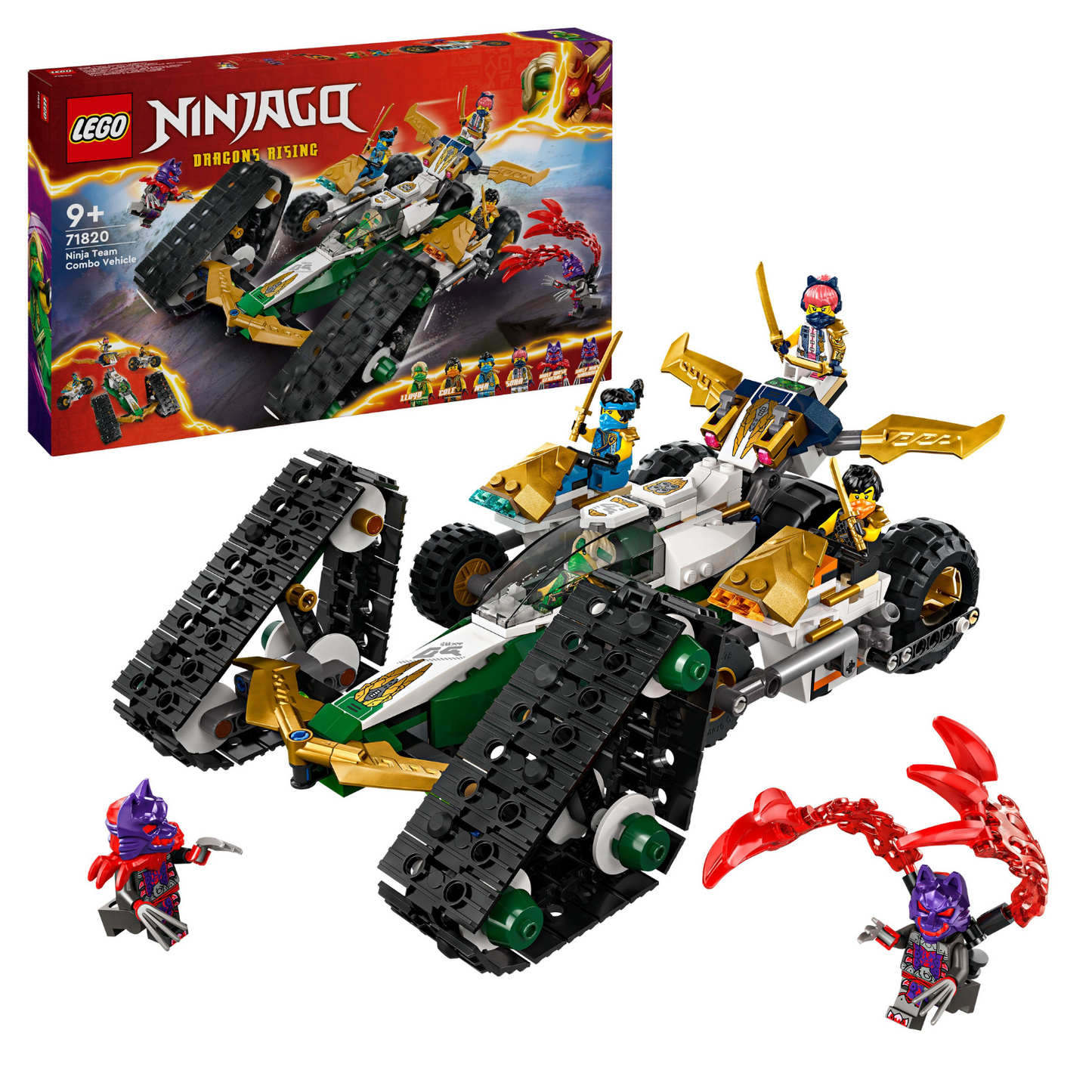 LEGO® NINJAGO® Ninja Team Combo Vehicle - Đồ Chơi Lắp Ráp Xe Kết Hợp Đội Ninja 71820 - LEGO LEGO - ảnh 4 - LEGO Sets