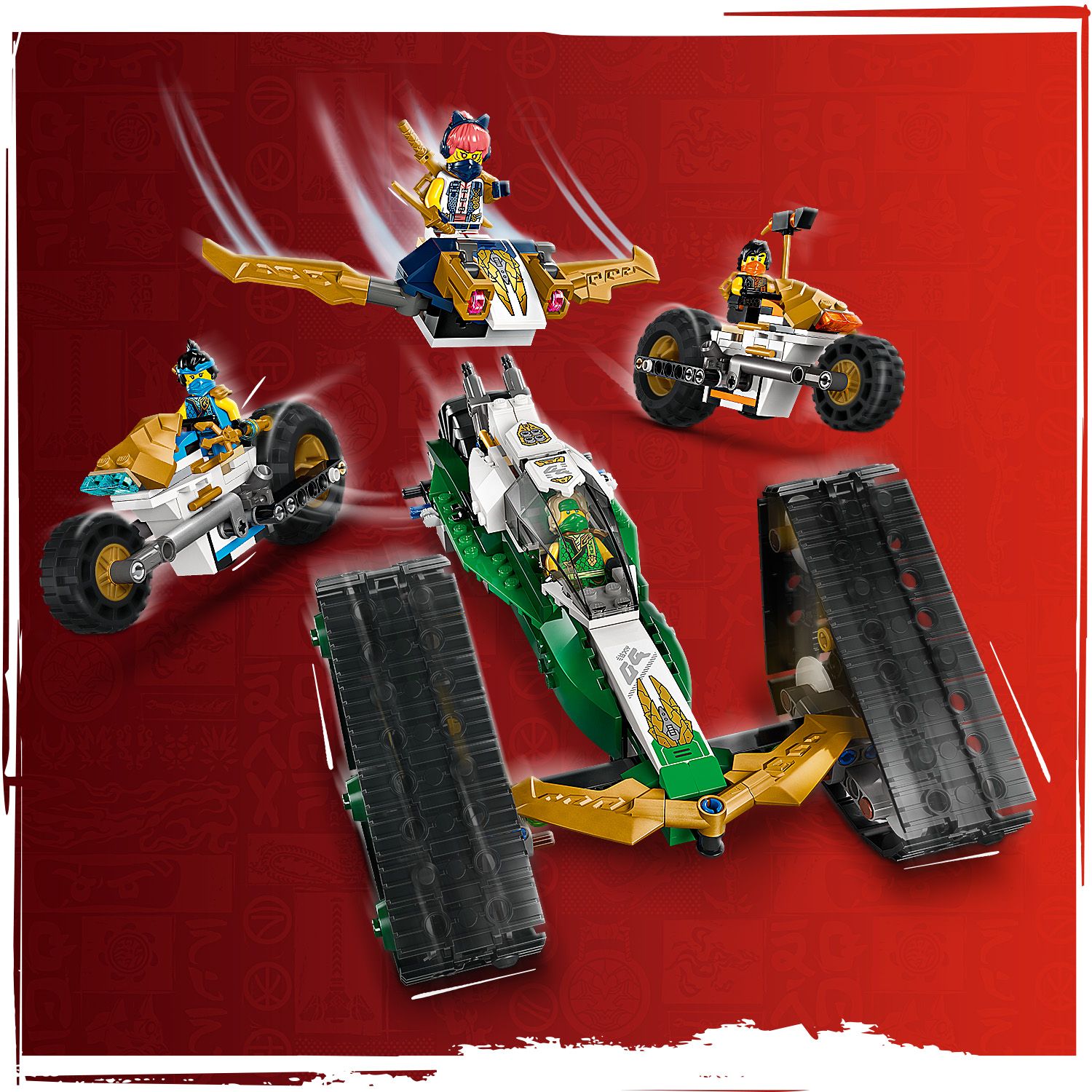 LEGO® NINJAGO® Ninja Team Combo Vehicle - Đồ Chơi Lắp Ráp Xe Kết Hợp Đội Ninja 71820 - LEGO LEGO - ảnh 1 - LEGO Sets