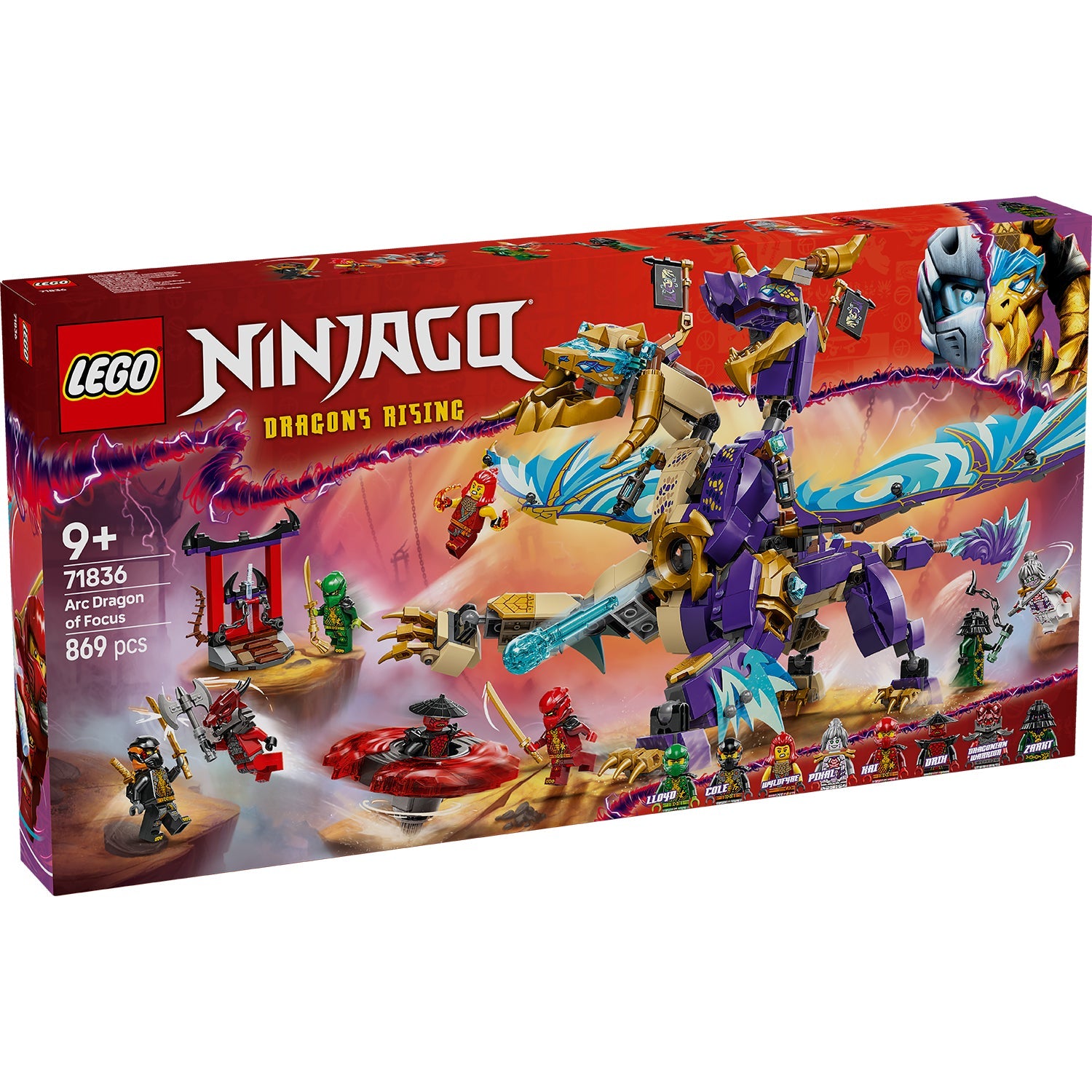 LEGO® NINJAGO® Arc Dragon of Focus - Mô hình Rồng 2 Đầu Ninja - LEGO 71836 - Hình ảnh sản phẩm
