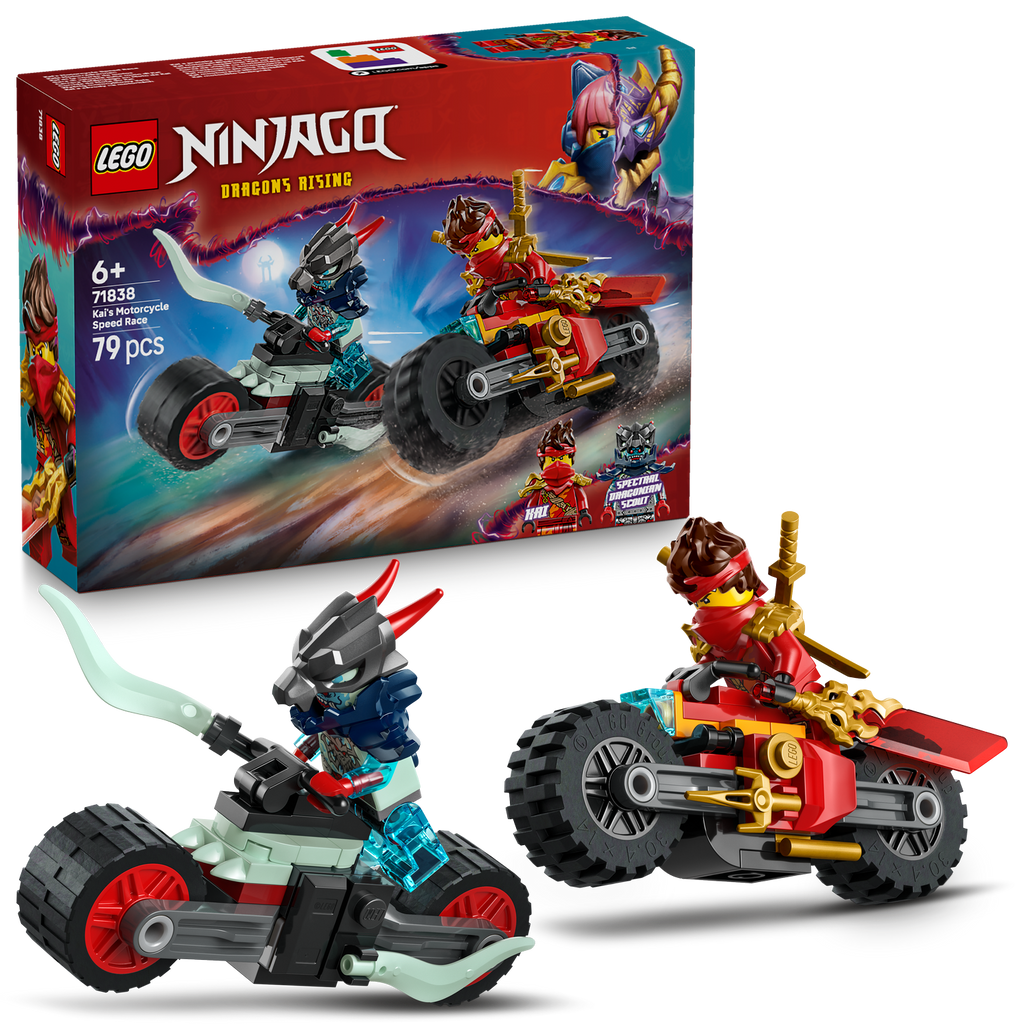 LEGO® NINJAGO® Kai's Motorcycle Speed Race - Đồ chơi lắp ráp Xe máy Ninja - LEGO 71838