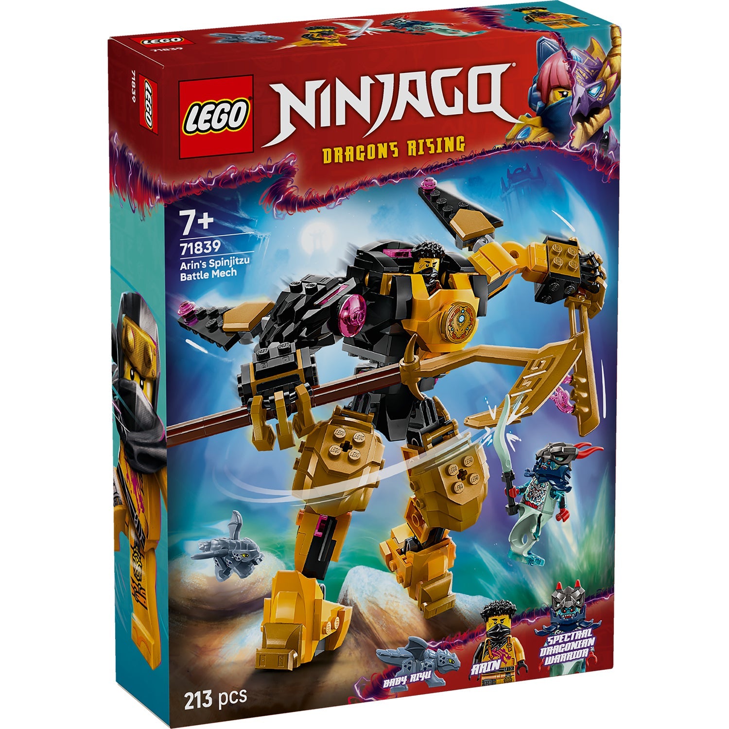 LEGO® NINJAGO® Arin's Spinjitzu Battle Mech - Bộ Đồ Chơi Lắp Ráp Chiến Giáp Spinjitzu Của Arin - LEGO 71839 - Hình ảnh sản phẩm